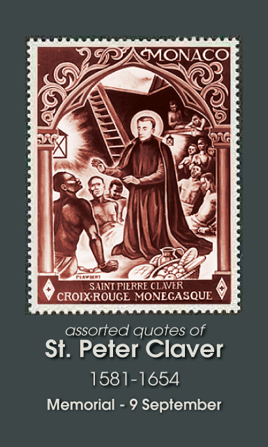 SEPTEMBER 9th: St. Peter Claver Prayer Card***BUYONEGETONEFREE***